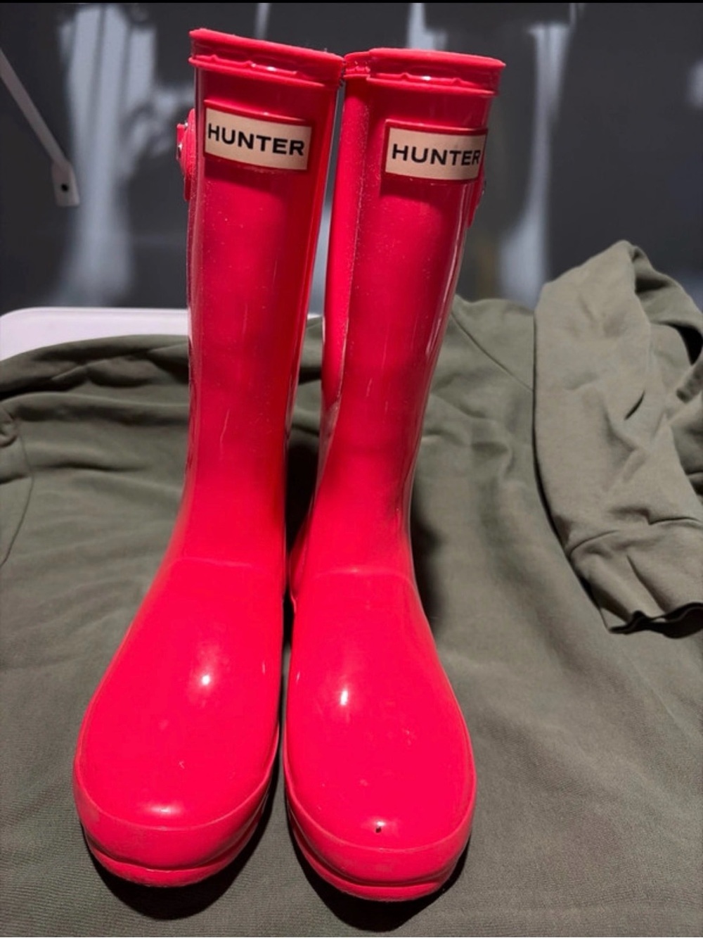 Hunter Women's Bright Pink Tall Rain Boots